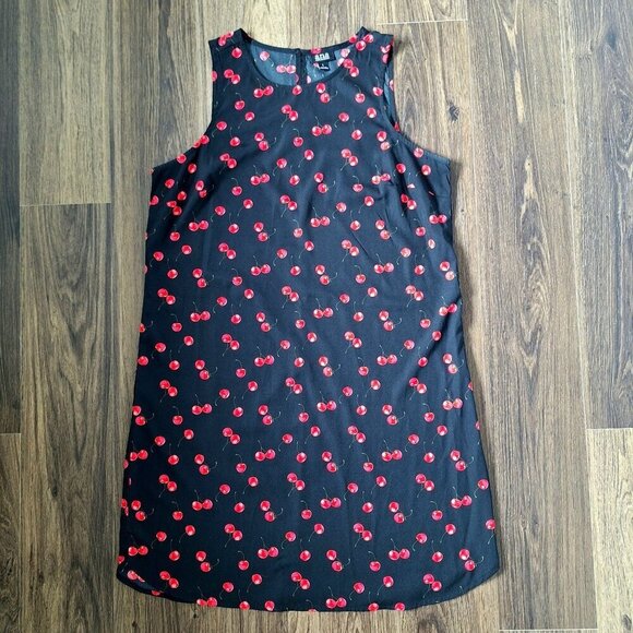a.n.a Dresses & Skirts - 💙 a.n.a Cherry Print Lightweight Shirt Dress Size L
